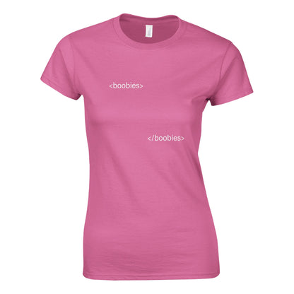 HTML Boobies - Classic Womens T-shirt - Bleak Shirt