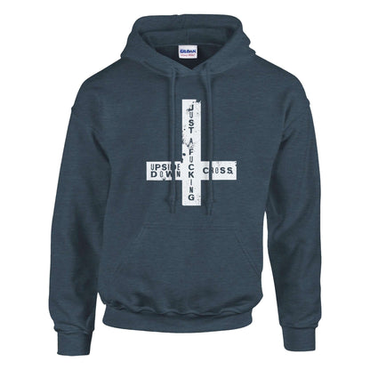 Fucking Upside Down Cross - Classic Unisex Pullover Hoodie - Bleak Shirt