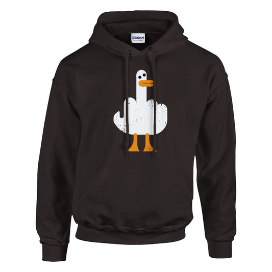 Fuck Middle Finger Duck - Classic Unisex Pullover Hoodie - Bleak Shirt