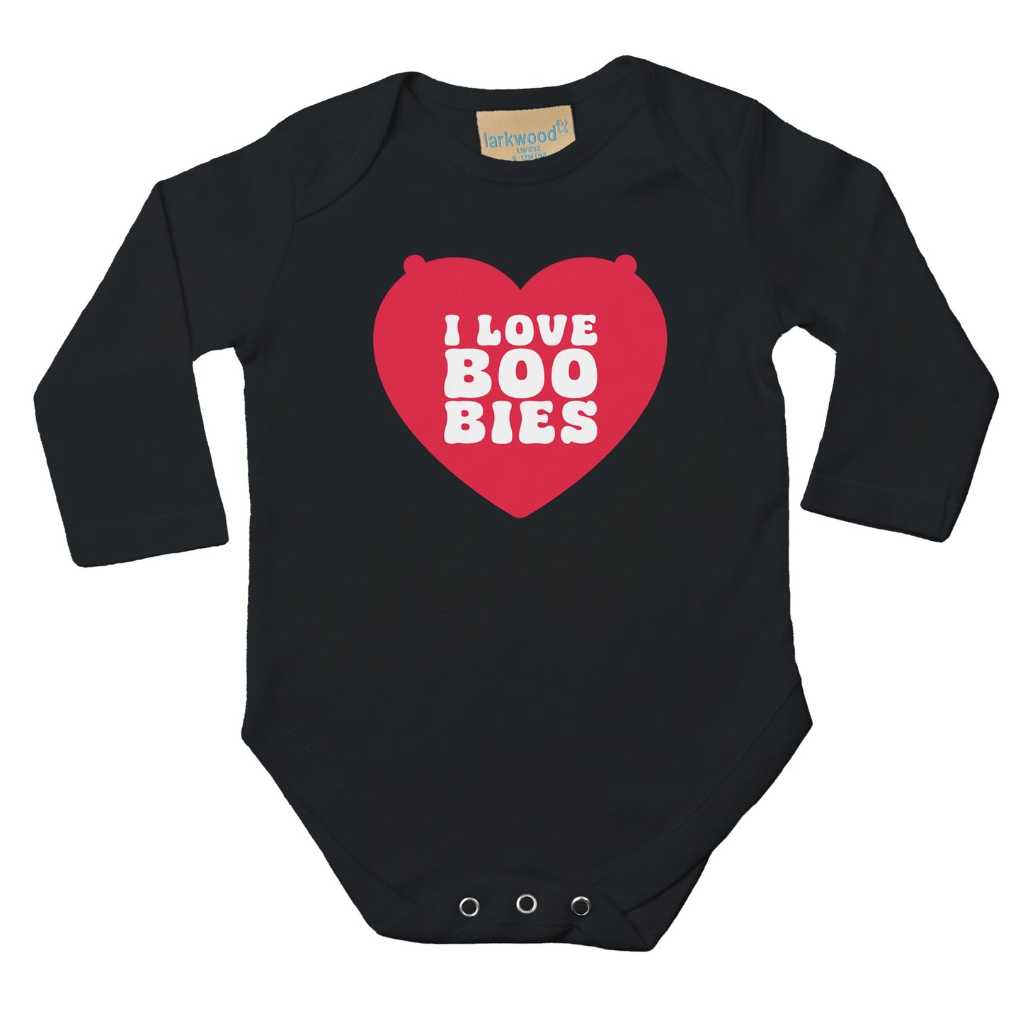 I Love Boobies - Classic Baby Long Sleeve Bodysuit - Bleak Shirt