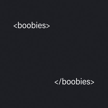 HTML Boobies - Classic Womens T-shirt - Bleak Shirt