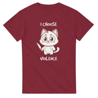 Cute Violent Cat - Men's / Unisex T-shirt - Bleak Shirt