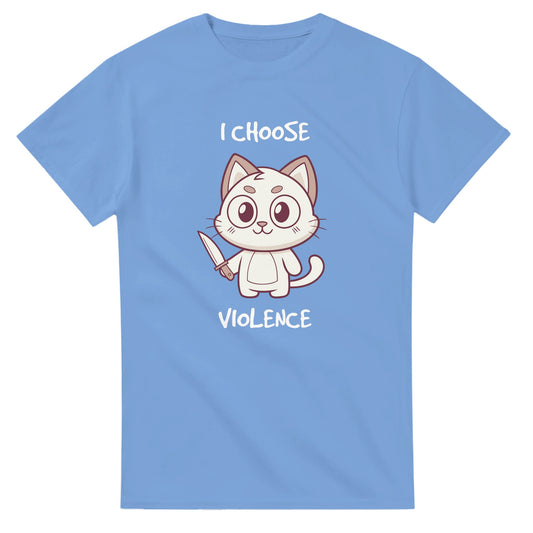 Cute Violent Cat - Men's / Unisex T-shirt - Bleak Shirt