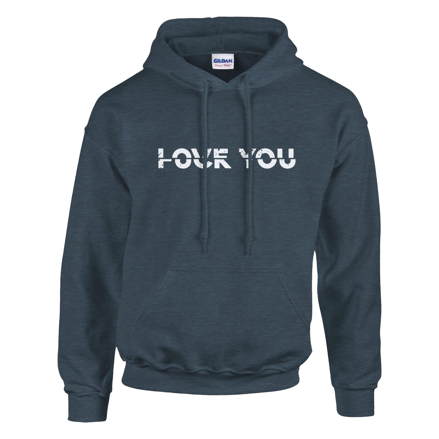 Love You Fuck You - Classic Unisex Pullover Hoodie - Bleak Shirt