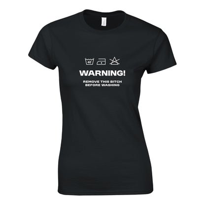 Funny Washing Instruction - Classic Womens T-shirt - Bleak Shirt