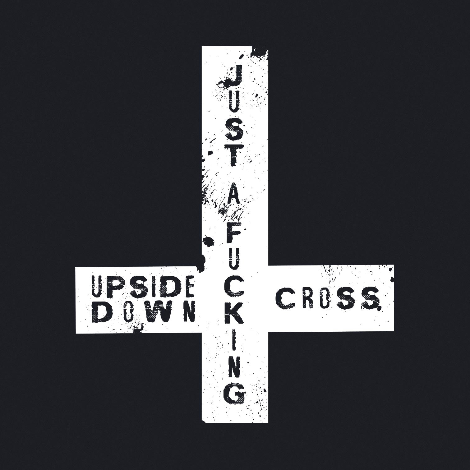 Fucking Upside Down Cross - Classic Unisex Pullover Hoodie - Bleak Shirt